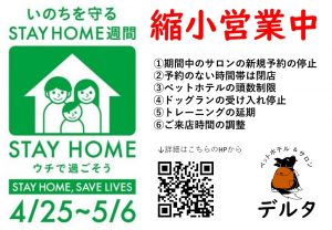 STAYHOME週間の営業