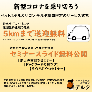 新型コロナ対応限定サービス